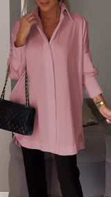 ✨Lapel Slit Shirt✨