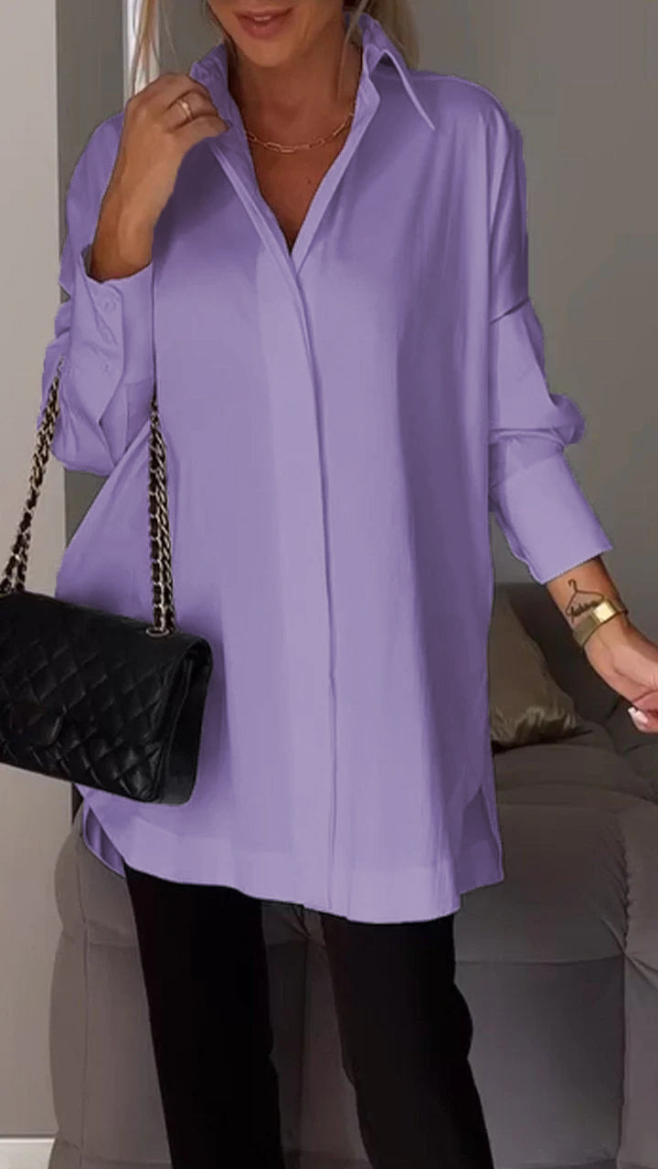 ✨Lapel Slit Shirt✨