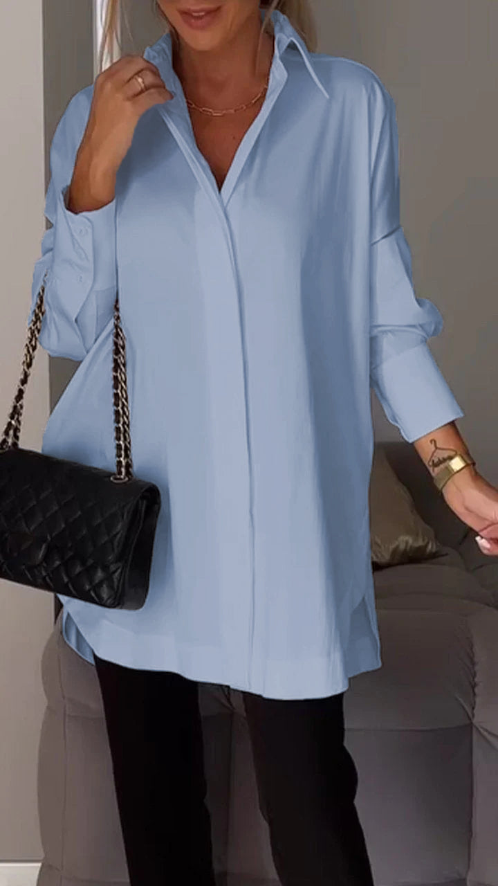 ✨Lapel Slit Shirt✨