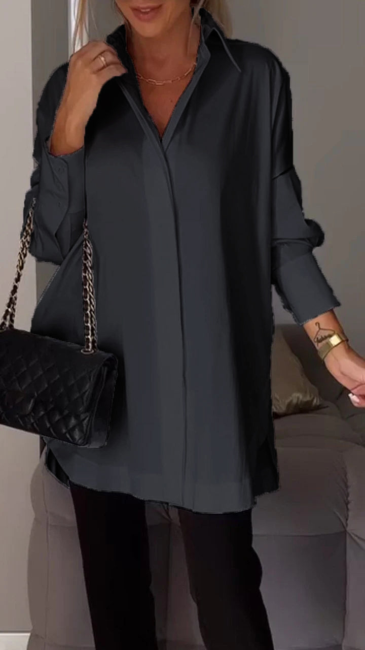 ✨Lapel Slit Shirt✨