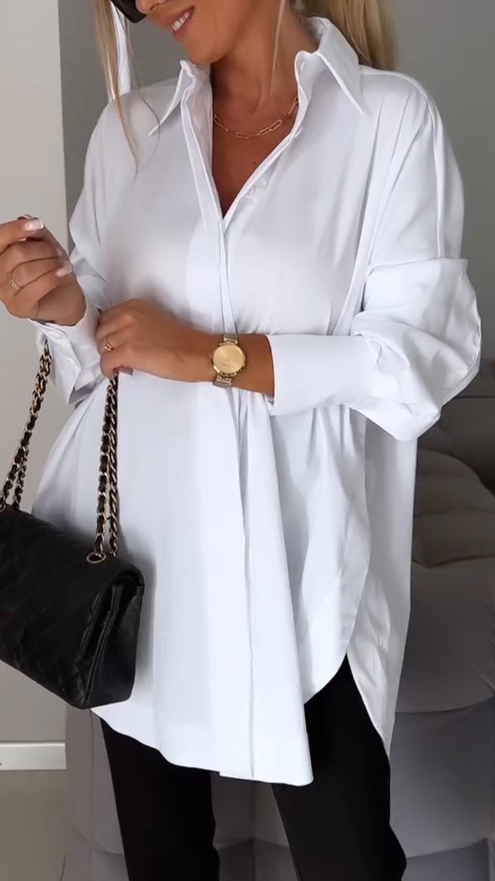 ✨Lapel Slit Shirt✨