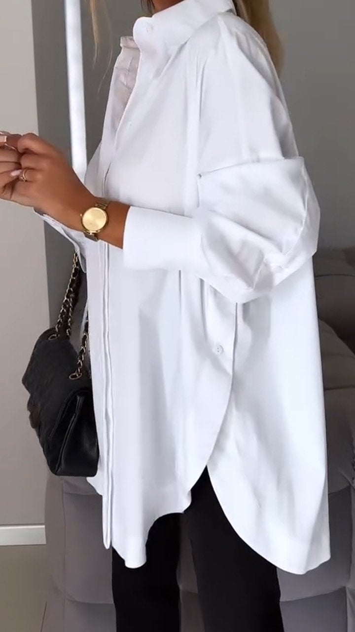 ✨Lapel Slit Shirt✨