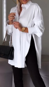 ✨Lapel Slit Shirt✨